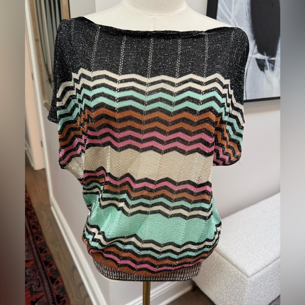 Missoni Split Sleeve Top w Banded Waist - Sz US 4 (worn once)